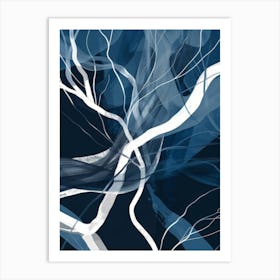 'Blue Tree' 1 Art Print