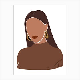 Portrait Of A Woman 18 Art Print