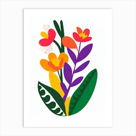 Colorful Flowers 12 Art Print