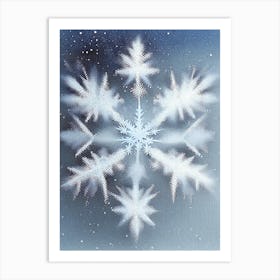 Diamond Dust, Snowflakes, Rothko Neutral Art Print