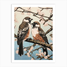 Art Nouveau Birds Poster Osprey 4 Art Print