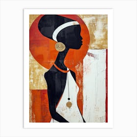 African Tribe Minimalism Art Print