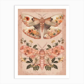 Butterfly Symphony William Morris Style 10 Art Print