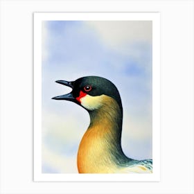 Canada Goose Watercolour Bird Art Print