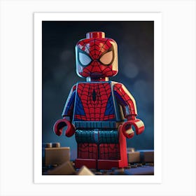 Lego Spiderman Art Print