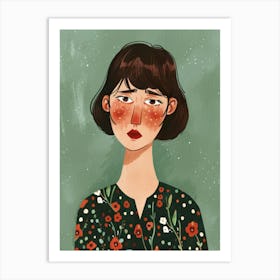 Illustration Of A Girl 6 Art Print