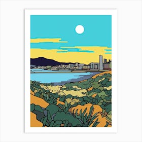 Minimal Design Style Of Cape Town, South Africa 1 Art Print