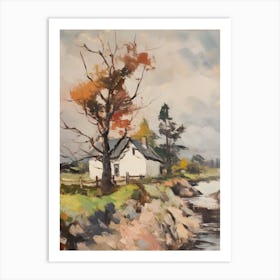 A Cottage In The English Country Side Painting 14 Art Print