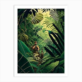 Jungle Adventure 5 Botanical Art Print