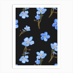 Forget Me Not Flowers Art Print