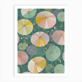 Abstract Umbrellas Art Print