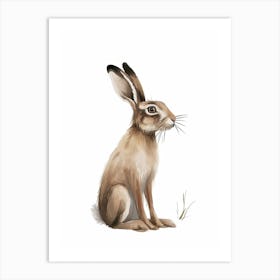 Belgian Hare Kids Illustration 1 Art Print