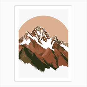 Mountain Peaks Art Print