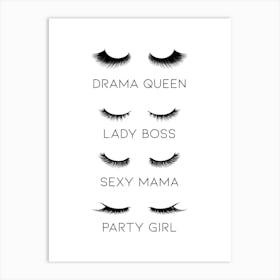 Lashes Art Print