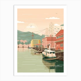 Osaka Japan Travel Illustration 2 Art Print