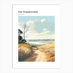 The Thames Path England 2 Hiking Trail Landscape Poster Art Print