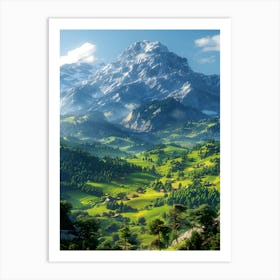 Swiss Alps Art Print