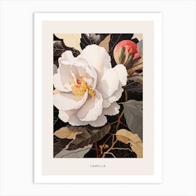 Flower Illustration Camellia 3 Poster Art Print