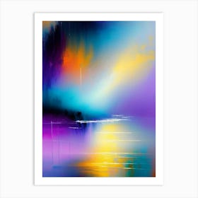 Fog Waterscape Bright Abstract 2 Art Print
