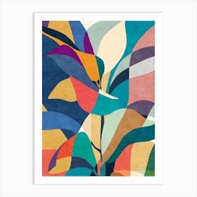 Botanical abstract Art Print