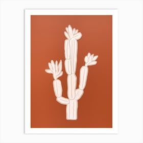 Cactus Line Drawing Acanthocalycium Cactus Art Print