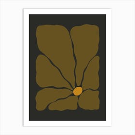 Autumn Flower 02 - Drab Art Print