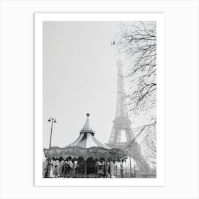Eiffel Go Round, Paris Art Print