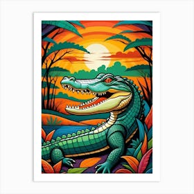 Alligator Art Print