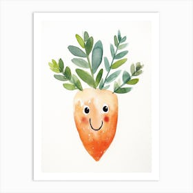Friendly Kids Carrot 1 Art Print