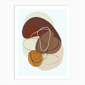 Tbilisi Clean Composition Minimalist Bauhaus Art Print