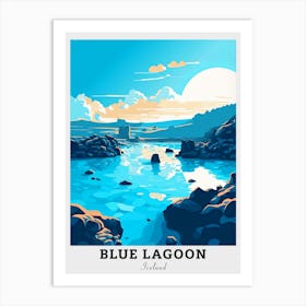 Blue Lagoon Travel Art Print