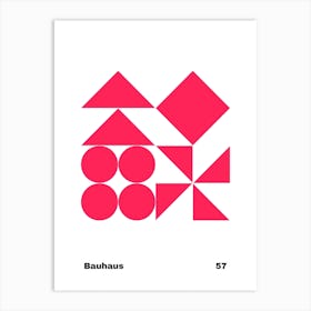 Geometric Bauhaus Poster 57 Art Print