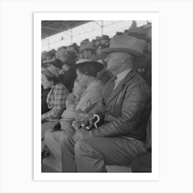 Texas Cattleman At The Rodeo At The San Angelo Fat Stock Show, San Angelo, Texas By Russell Lee Art Print