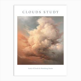 Study Of Clouds St Art Print