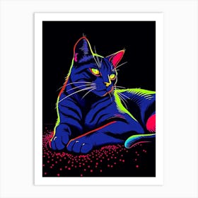 Feline Creative Cat Illustration 64 1 Art Print