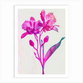 Hot Pink Orchid 1 Art Print