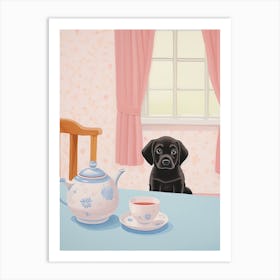 Animals Having Tea   Puppy Dog 2 Art Print