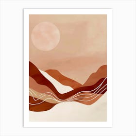 Abstract Landscape Painting Art Print