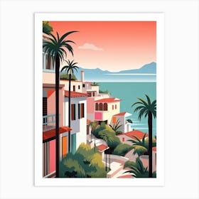 Puerto Vallarta, Mexico, Bold Outlines 1 Art Print