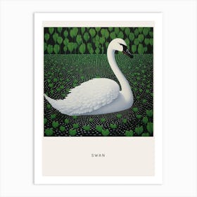 Ohara Koson Inspired Bird Painting Swan 3 Poster Art Print