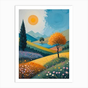 Tuscan Landscape Art Print