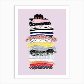 Stack Of Clothes 10 Art Print