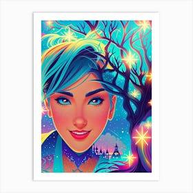 Fairytale Girl 3 Art Print