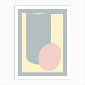 Minimalist Abstract In Pastels 2 Art Print