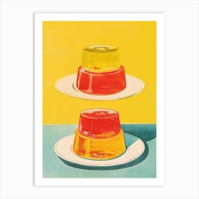 Orange Jelly Retro Advertisement Style 2 Art Print