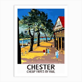 Chester, City Station, England Art Print