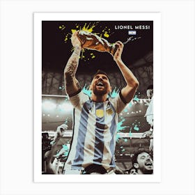 Lionel Messi Signature Art Print