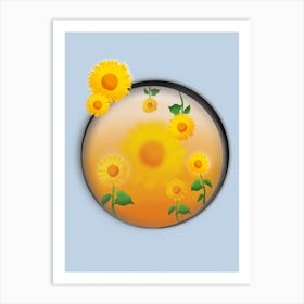 Sunflowers Window Art Print