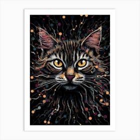 Cat Face 1 Art Print