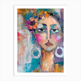 I am beautiful - Woman's Face, abstract art, abstract painting  city wall art, colorful wall art, home decor, minimal art, modern wall art, wall art, wall decoration, wall print colourful wall art, decor wall art, digital art, digital art download, interior wall art, downloadable art, eclectic wall, fantasy wall art, home decoration, home decor wall, printable art, printable wall art, wall art prints, artistic expression, contemporary, modern art print, unique artwork, Art Print